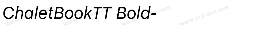ChaletBookTT Bold字体转换